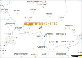 map of Nizhnyaya Ishchered\