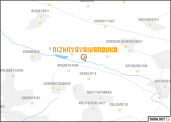 map of Nizhnyaya Ivanovka