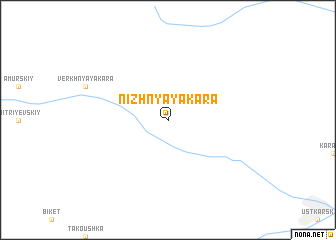 map of Nizhnyaya Kara