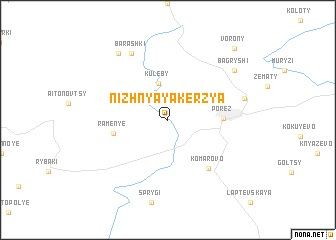 map of Nizhnyaya Kerzya