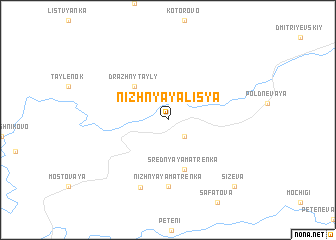 map of Nizhnyaya Lis\