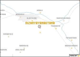 map of Nizhnyaya Maktama