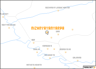 map of Nizhnyaya Nyarpa