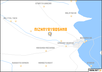 map of Nizhnyaya Oshma