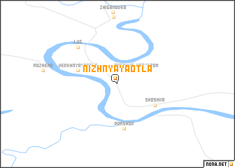 map of Nizhnyaya Otla