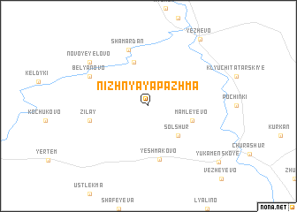 map of Nizhnyaya Pazhma