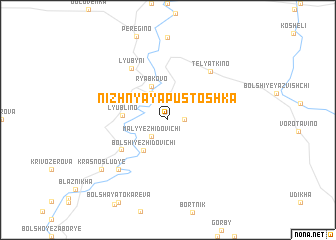 map of Nizhnyaya Pustoshka