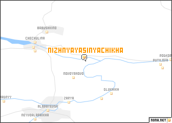 map of Nizhnyaya Sinyachikha