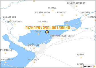 map of Nizhnyaya Solontsovka