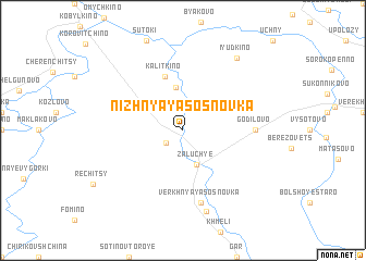 map of Nizhnyaya Sosnovka