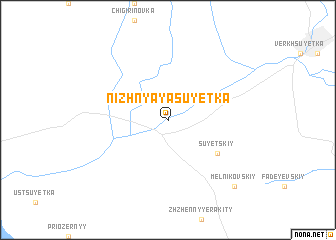 map of Nizhnyaya Suyetka