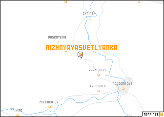 map of Nizhnyaya Svetlyanka