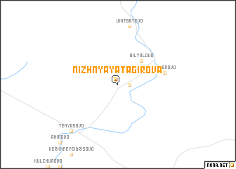 map of Nizhnyaya Tagirova