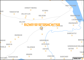 map of Nizhnyaya Toshchitsa