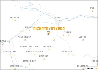 map of Nizhnyaya Tyrga