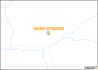 map of Nizhnyaya Udomi