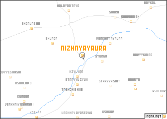 map of Nizhnyaya Ura