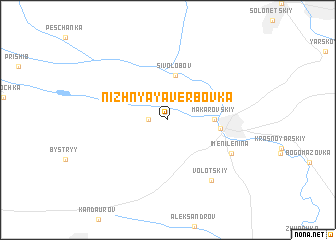 map of Nizhnyaya Verbovka