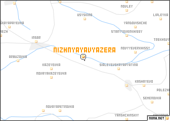 map of Nizhnyaya Vyazera