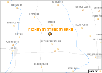 map of Nizhnyaya Yegorʼyevka