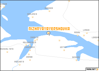 map of Nizhnyaya Yershovka