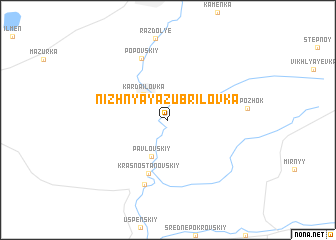 map of Nizhnyaya Zubrilovka