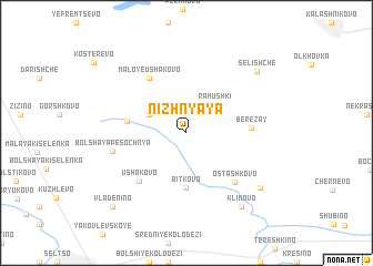 map of Nizhnyaya