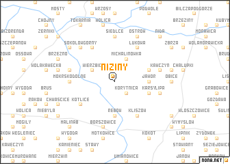 map of Niziny