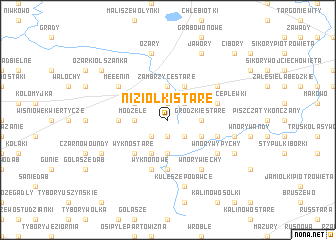 map of Niziołki Stare