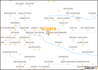 map of Nizkoye