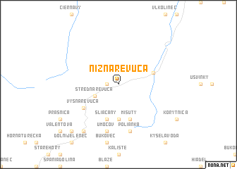 map of Nižná Revúca