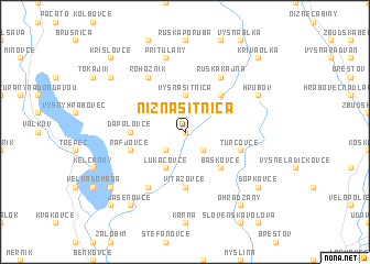 map of Nižná Sitnica