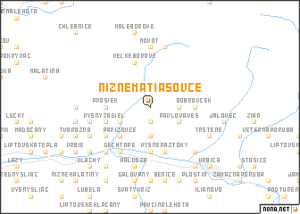 map of Nižné Matiašovce