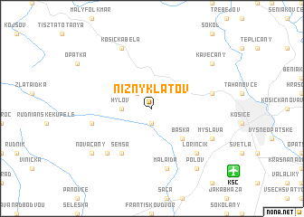 map of Nižný Klátov