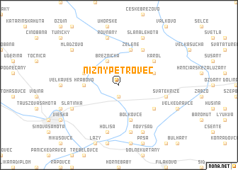 map of Nižný Petrovec