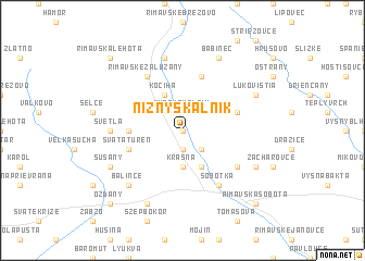 map of Nižný Skálnik