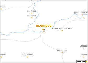 map of Nizovaya