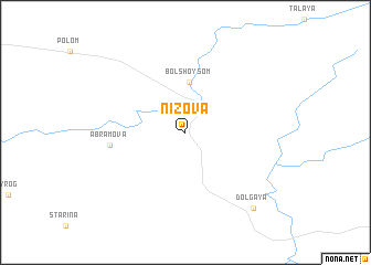 map of Nizova