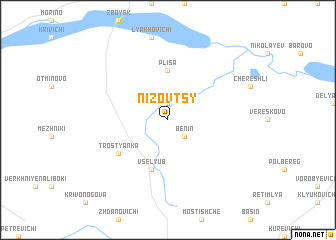 map of Nizovtsy