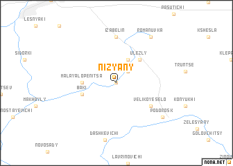 map of Nizyany