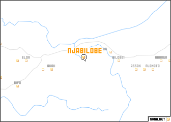 map of Njabilobé