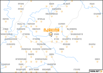 map of Njakina