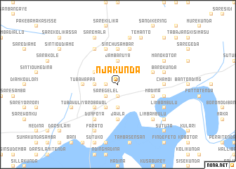 map of NʼJa Kunda