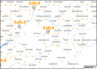 map of Njala