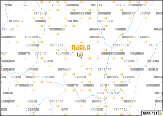 map of Njala
