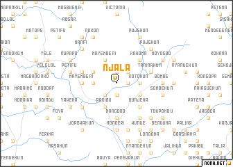 map of Njala