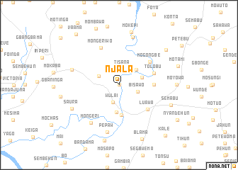 map of Njala