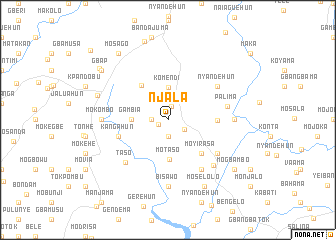 map of Njala