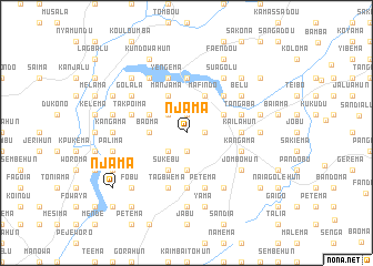 map of Njama