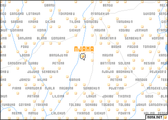 map of Njama